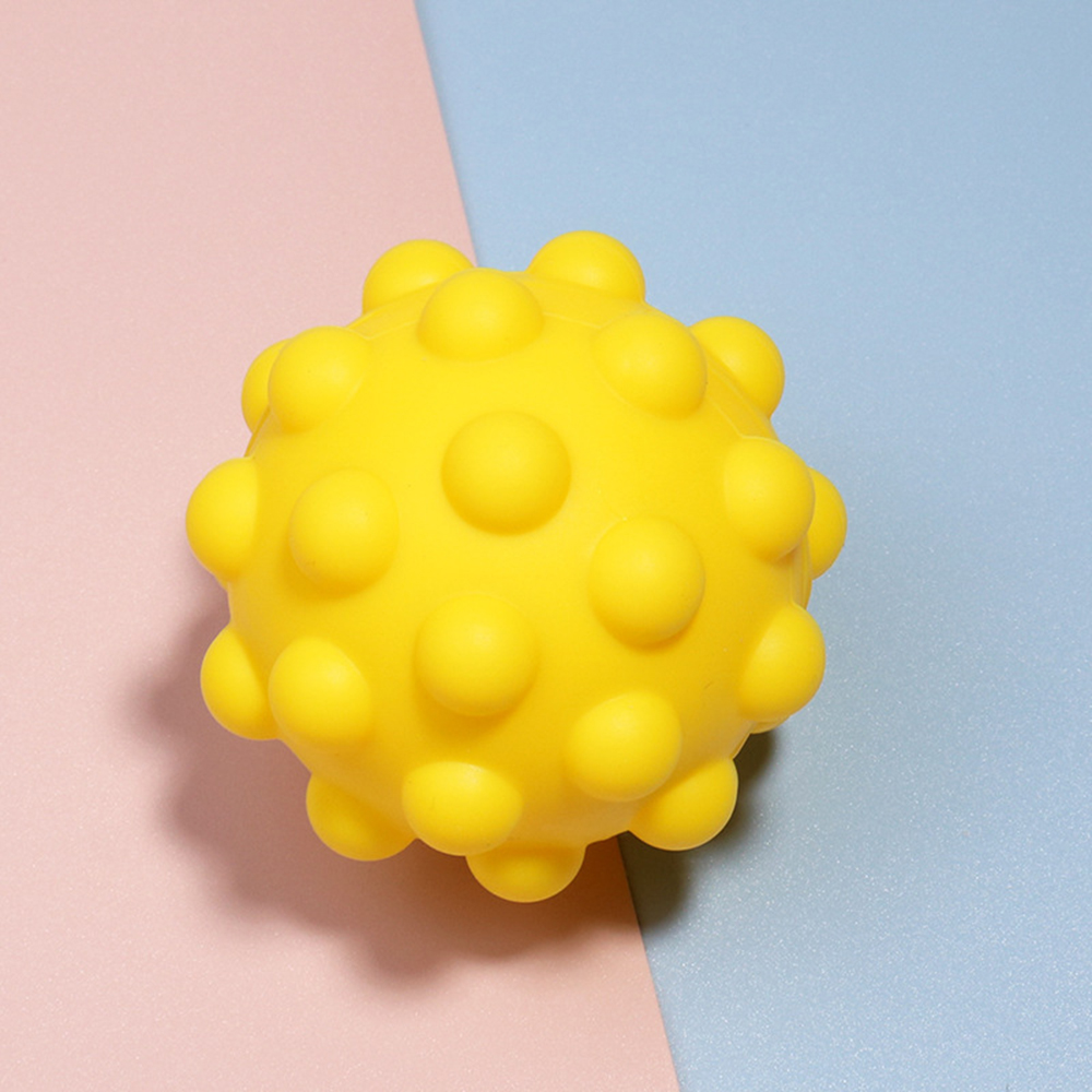 Stress Relief Pops 3D Silicone Decompression Vent Rainbow Push Bubble Ball Fidget Toy 2