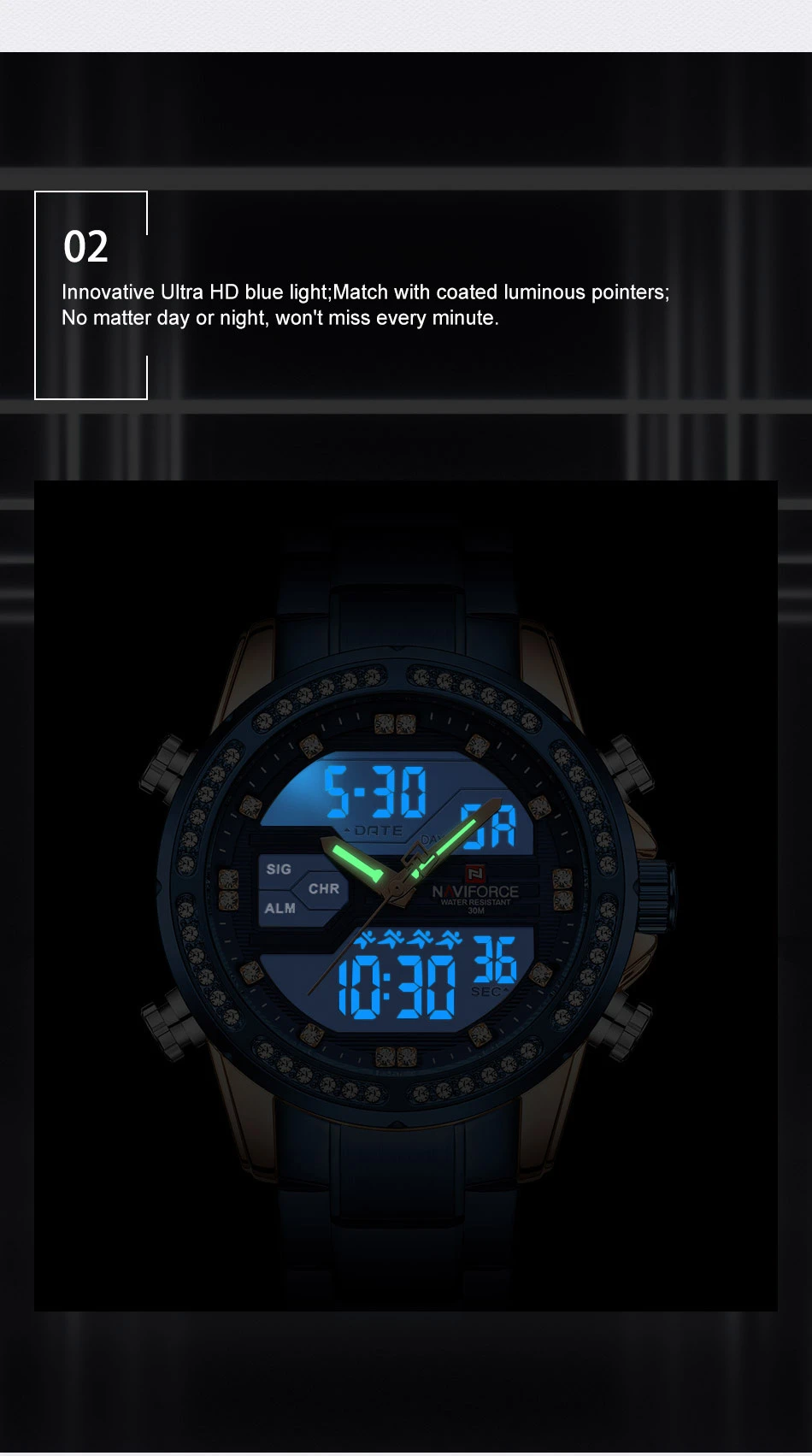 NAVIFORCE NF9190 Wrist Watch 7