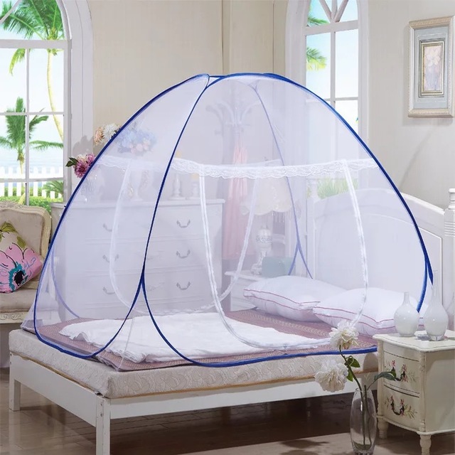 

Mongolian Yurt Mosquito Net Free Installation Double Door Dormitory Student Mosquito Net Double Wire Household Mosquito Net Can Be Customized