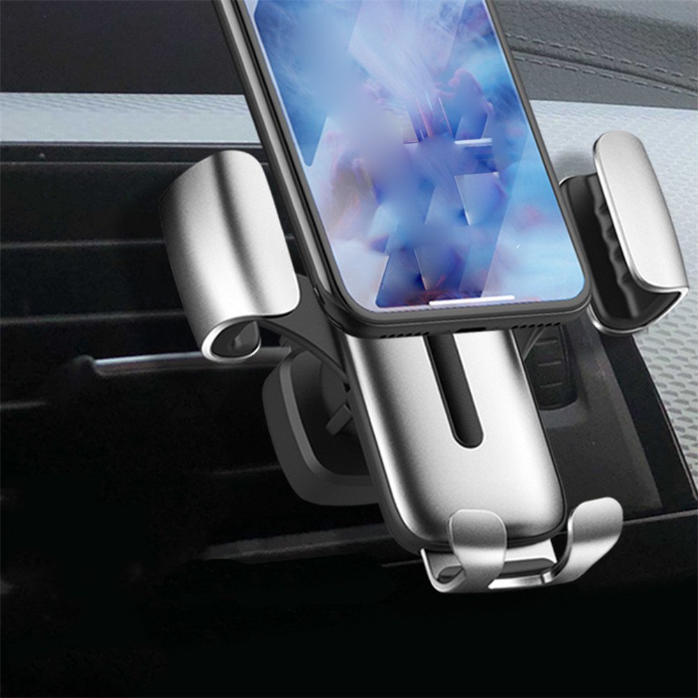 

Bakeey Metal Gravity Linkage Automatical Lock 360 Degree Rotation Car Mount Air Vent Holder Stand for Xiaomi Moible Phone