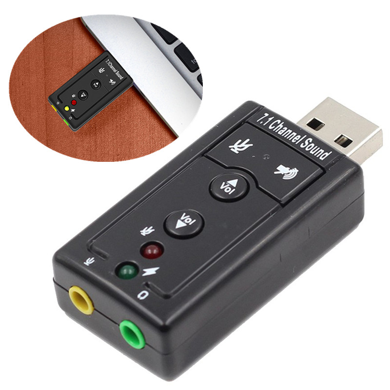 

Bakeey™ USB 2.0 External Sound Card Channel 7.1 3.5mm Adapter Microphone Headphone Audio Interface