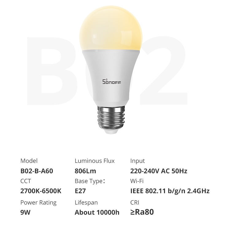 Find SONOFF Wi Fi Smart LED Bulb E27 LED RGB Lamp Work with Alexa/Google Home AC220 240V RGB Magic Bulb for Sale on Gipsybee.com with cryptocurrencies