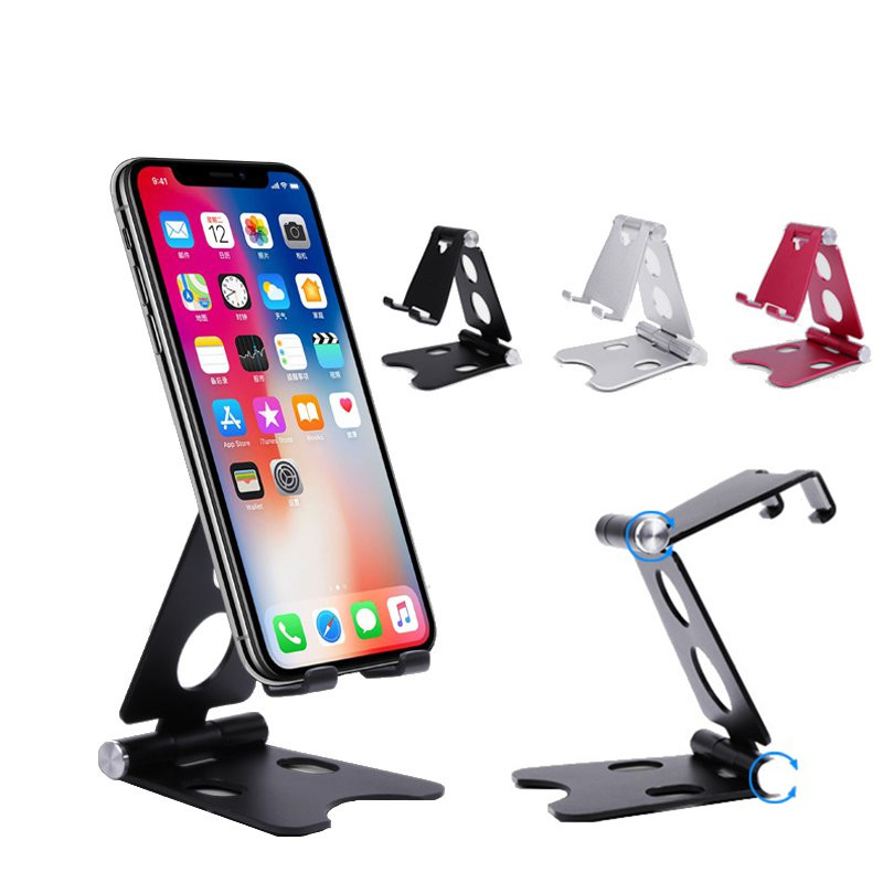 

Bakeey Aluminum Alloy Anti-Slip Adjustable Desktop Phone Holder Stand for Mobile Phone For iPad