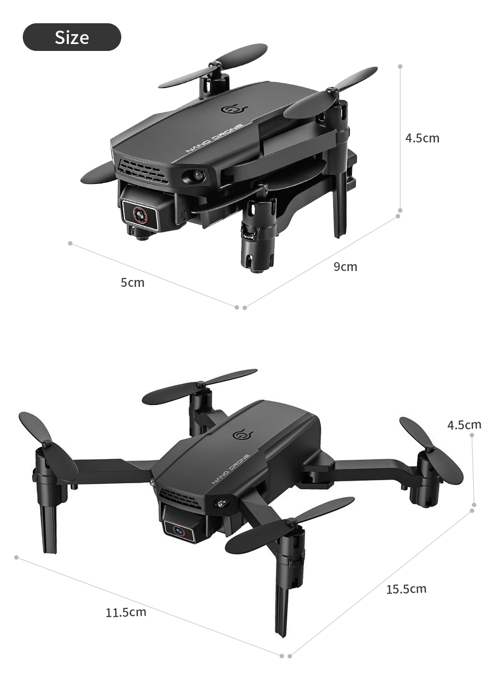 KF611 Mini WIFI FPV With 4K HD Wide-angle Camera Headless Mode Altitude Hold Foldable RC Drone Quadcopter RTF 20