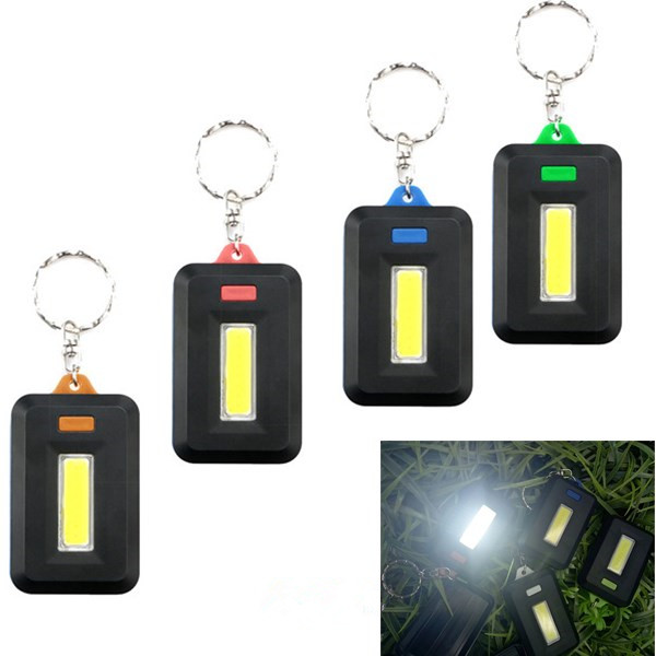 Мини-портативный COB LED Work Light Inspection Батарея Powered Key Chain Tent Pocket Лампа
