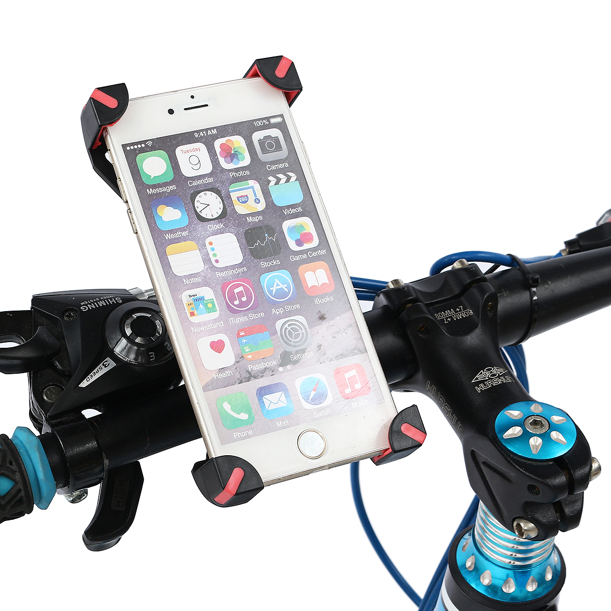 

Adjustable 360 Degree Rotation Bike Bicycle Motorcycle Handlebar Phone Holder Mount for Xiaomi Mobile Phone Under 6.5"