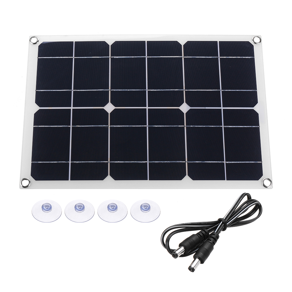 

20W 6V 3A Portable Solar Panel Double USB Port Camping Hiking Cycling Traveling