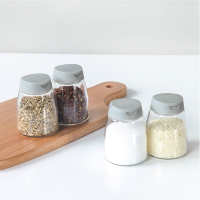 

Kitchen supplies pepper salt pot glass seasoning bottle with lid double opening seasoning jar household four packs 150ml