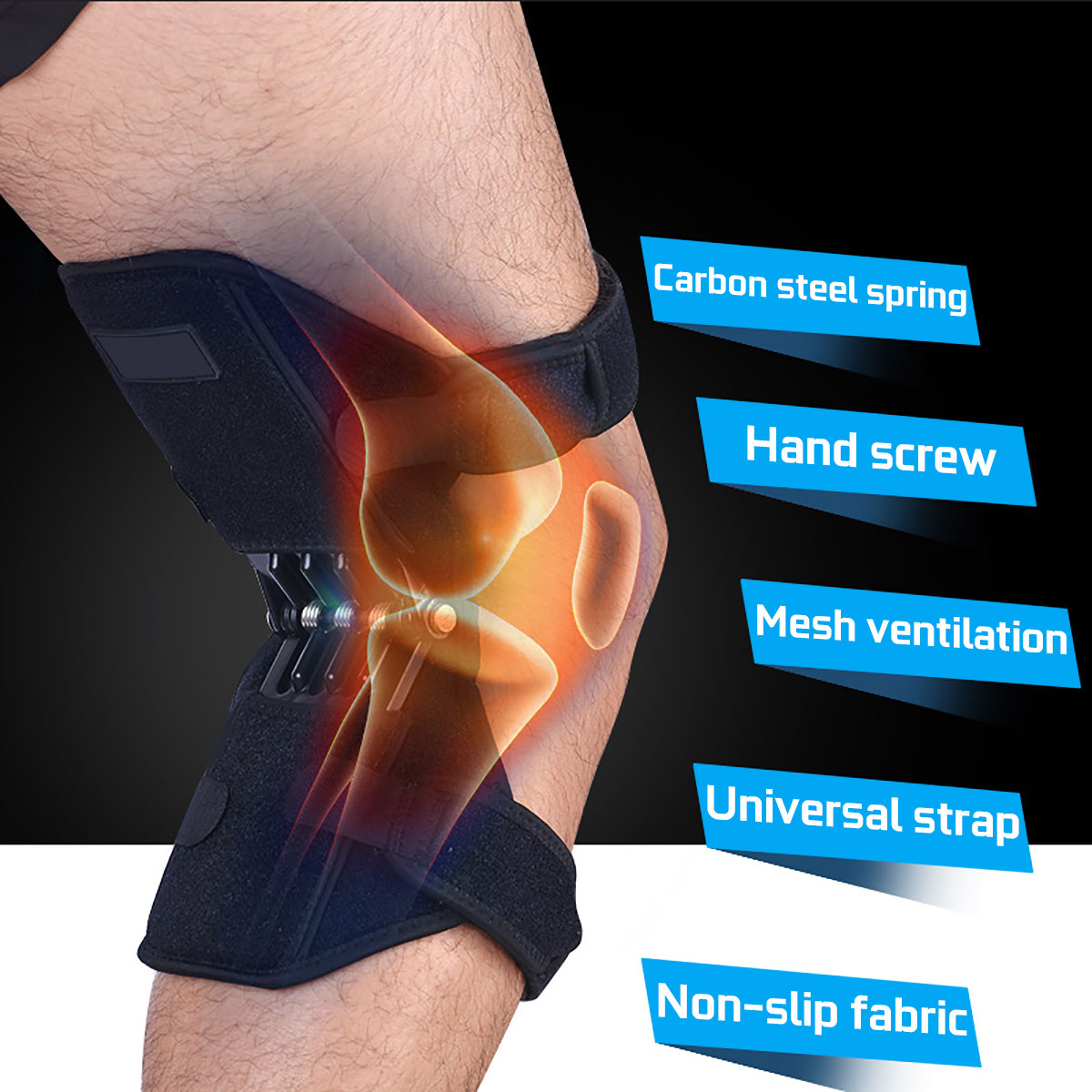 Power Lift Joint Support Knee Pad Powerful Rebound 11