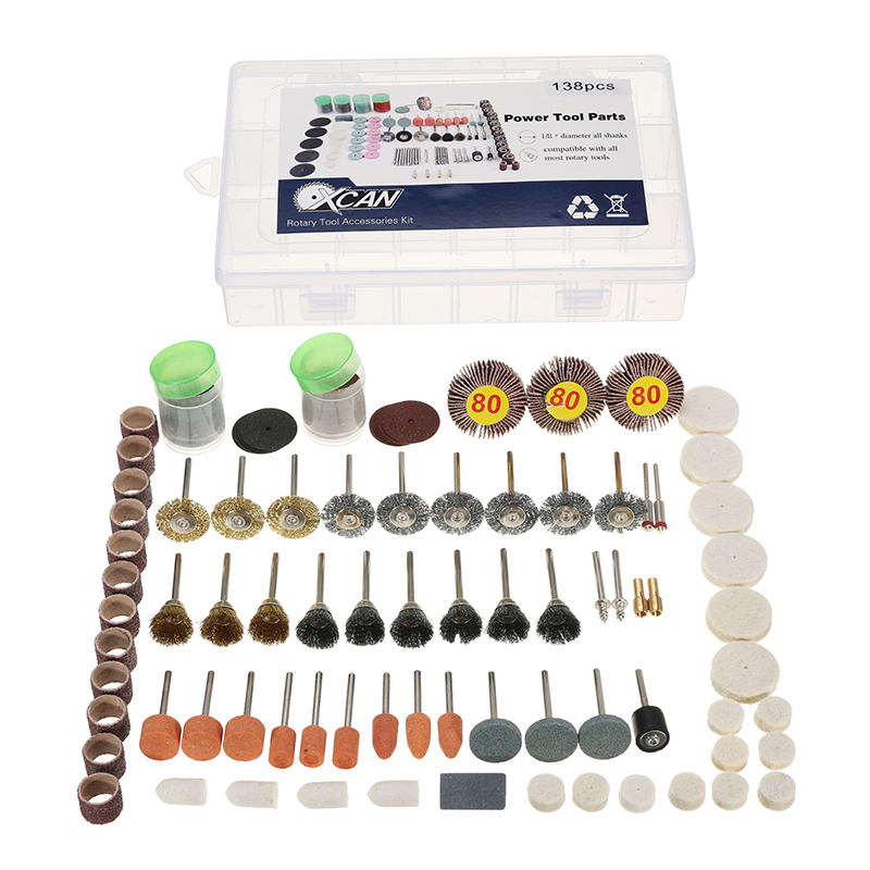 133pcs Multi Rotary Tool Accessories Set Grinding Polishing Drilling Kits for Dremel