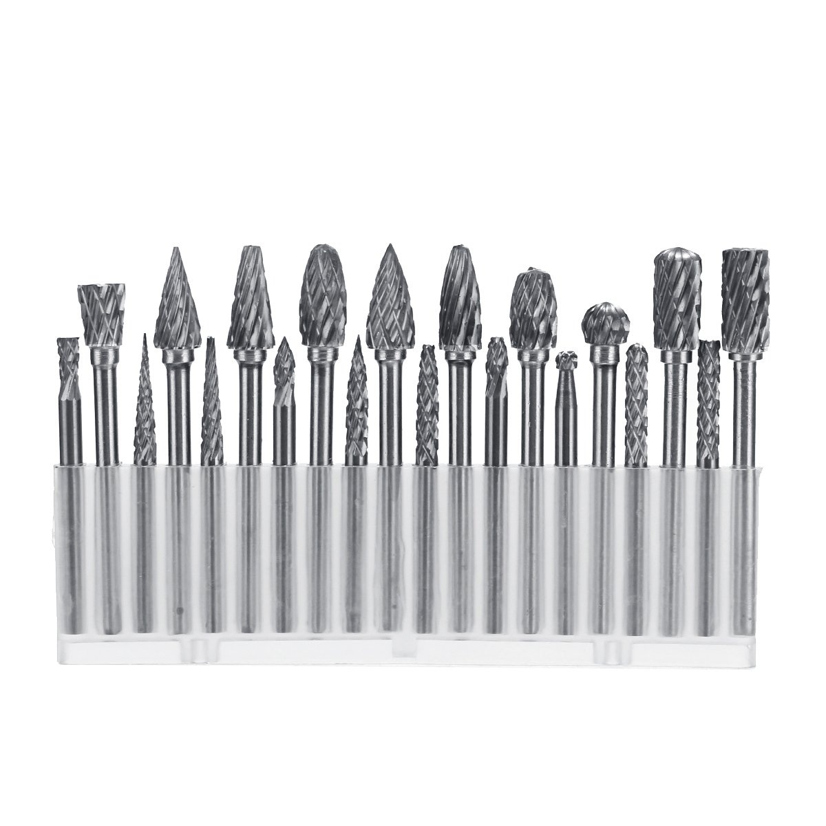 

20pcs Solid Carbide Rotary Burrs Drill Bit Tungsten Steel Double Cut Grinder Shank Rotary File