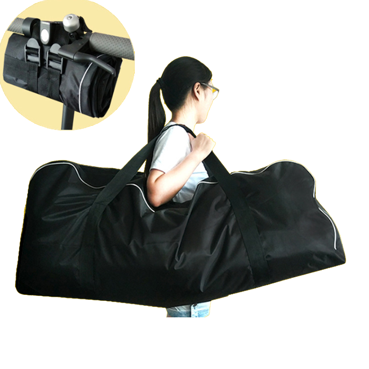 

BIKIGHT Large Waterproof Foldable Storage Bag For Xiaomi M365 Es1/Es2/Es4 Electric Scooter