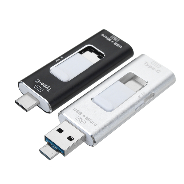 

Bakeey 3 в 1 Type C USB Micro USB OTG адаптер TF карта Micro SD Card Reader для планшета мобильного телефона