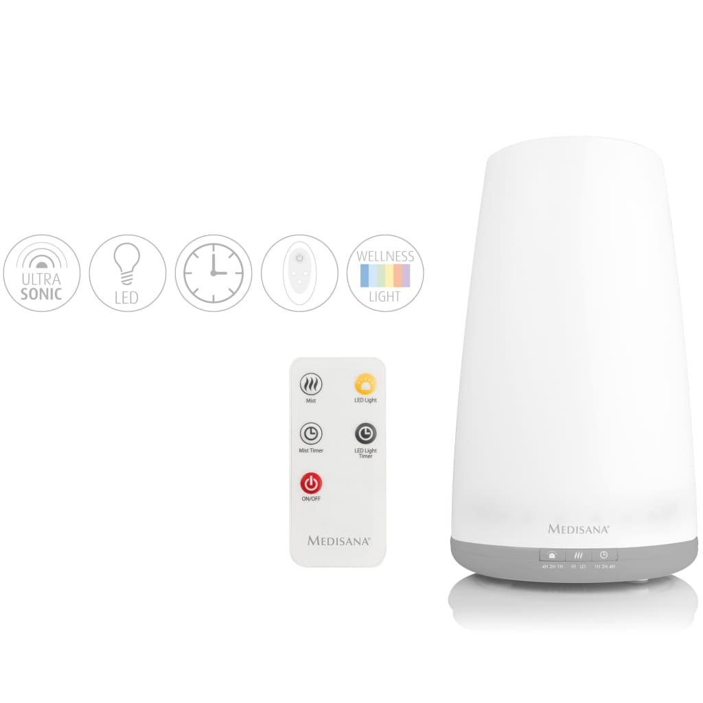 Find Medisana Humidifier AH 670 35 W white for Sale on Gipsybee.com with cryptocurrencies