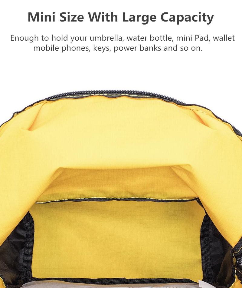 Original Xiaomi 10L Backpack Bag Women Men Sports Bag Level 4 Water Repellent Travel Camping Backbag 22
