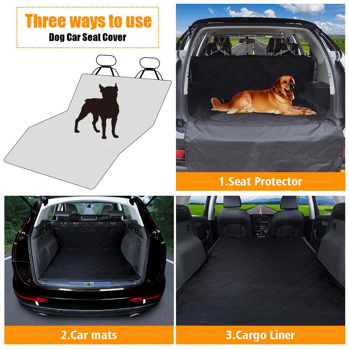 Pet Seat Cover Cargo Cover for SUV