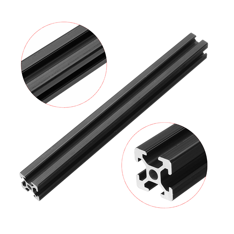 

Machifit 200mm Length Black Anodized 2020 T-Slot Aluminum Profiles Extrusion Frame For CNC