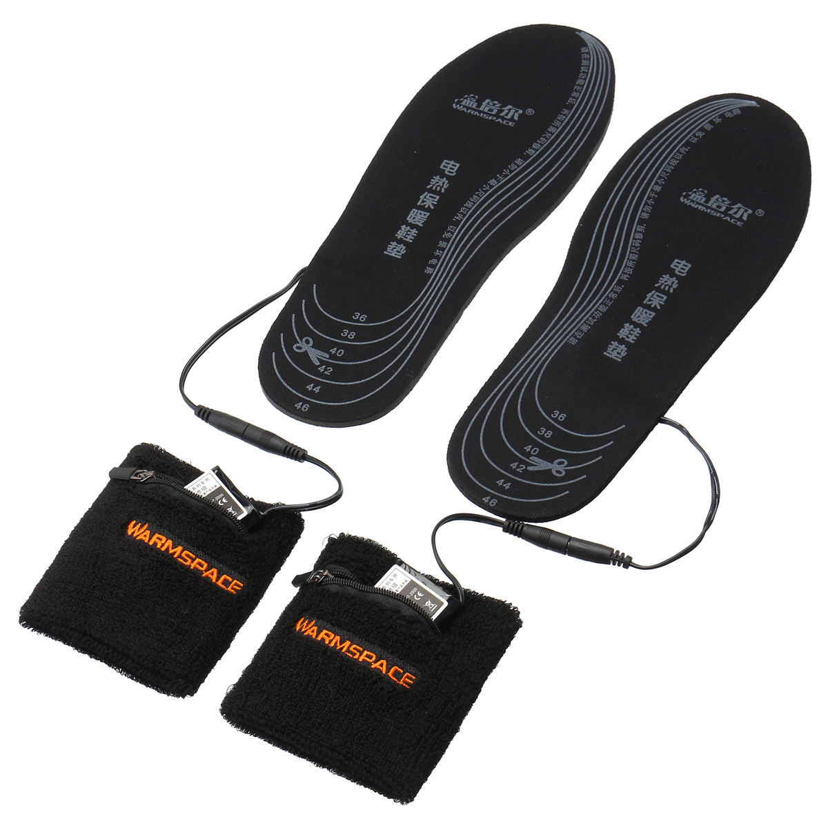 

Electric Heated Shoe Insole Rechargeable Battery Powered Foot Heater Sock Winter Warmer Pads