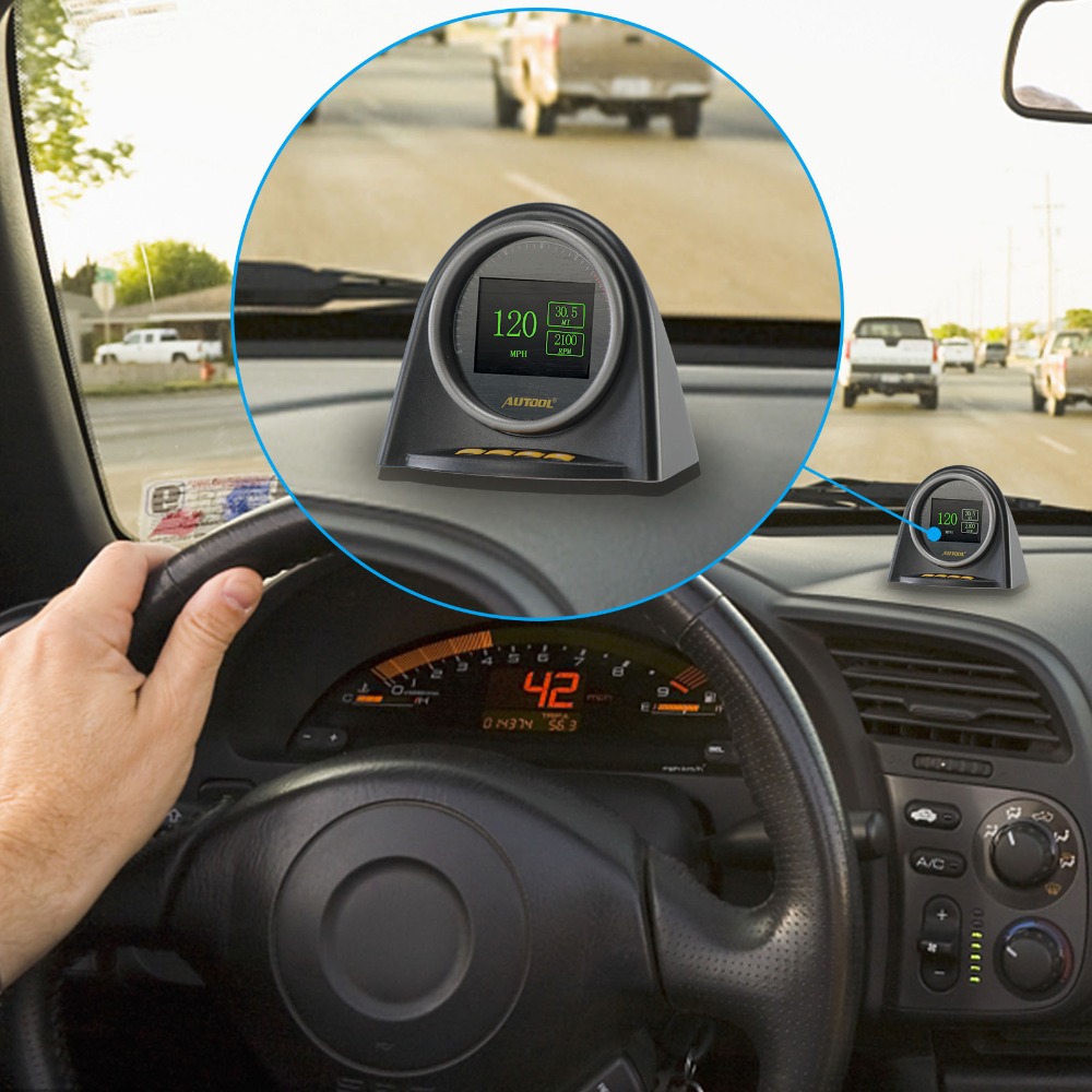 

AUTOOL X70 Auto HUD Automotive Headup Display Car Diagnostic Scanner OBD 2 Meter Full OBDII Protocols