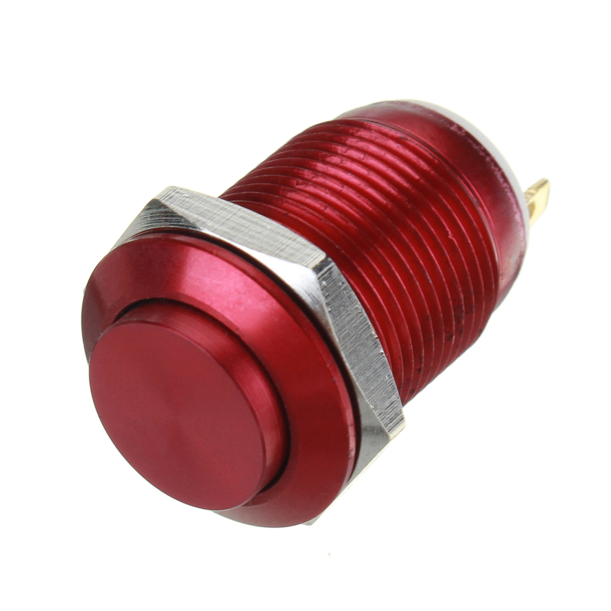 

12V 2 Pins Momentary Push Button Switch 12mm 1A Stainless Steel ON-OFF Switch