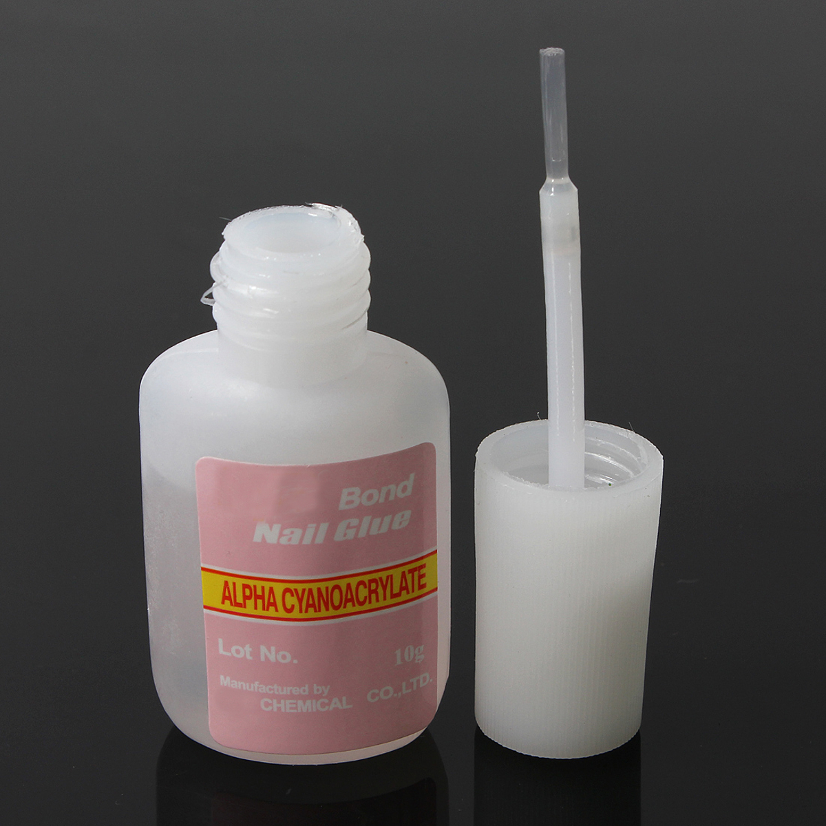 Durable Glitter Nail Glue With Brush  Nail  Art  Adhesive Supplies