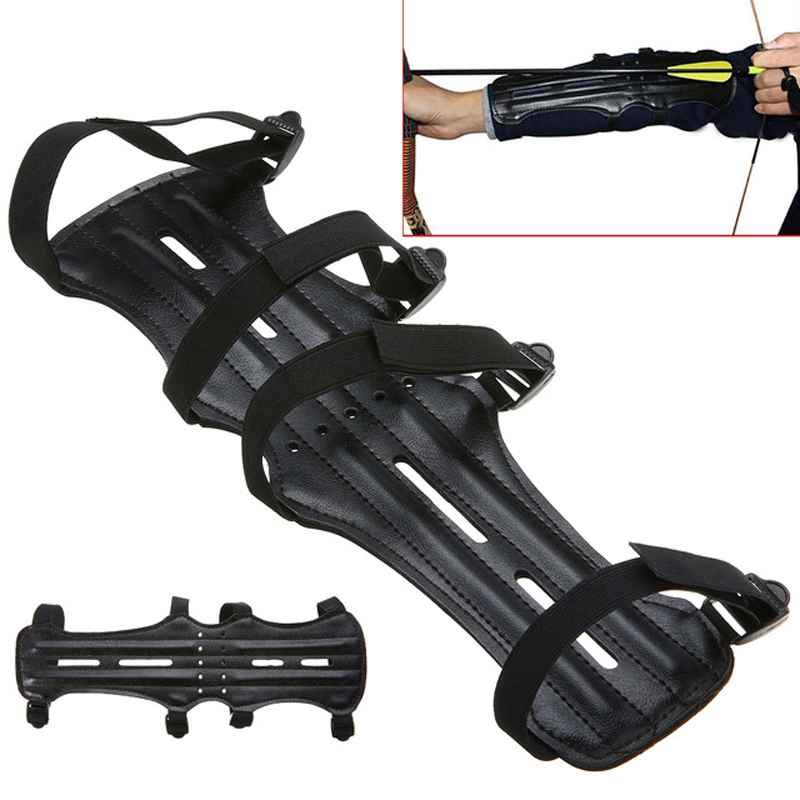 

Archery Arrow Compound bow 4 Strap Shooting Target Arm Guards Protection For Hunting Shooting
