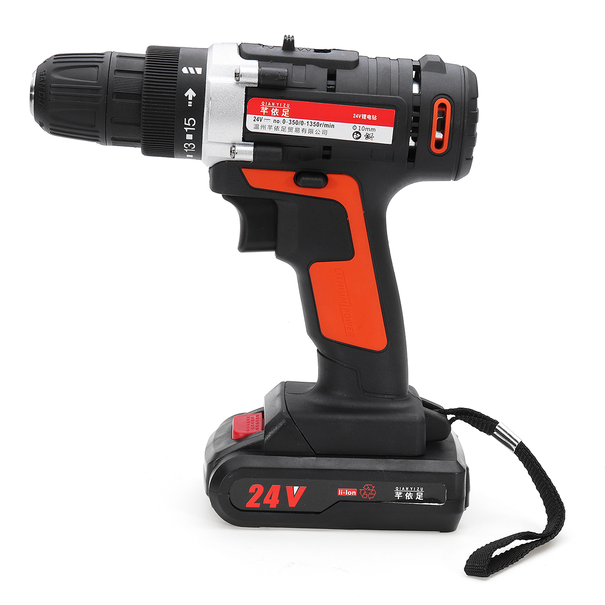 

15 Gear 24V Cordless Power Drills Electric Drill Driver 2 Speed Power Driver Power Tools With 2 Batteries