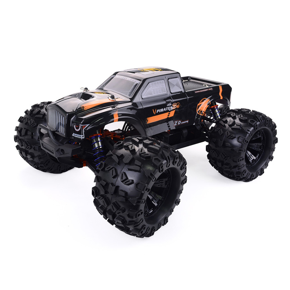 

2 Battery ZD Racing MT8 Pirates3 1/8 2.4G 4WD 90km/h Electric Brushless RC Car Metal Chassis RTR Model
