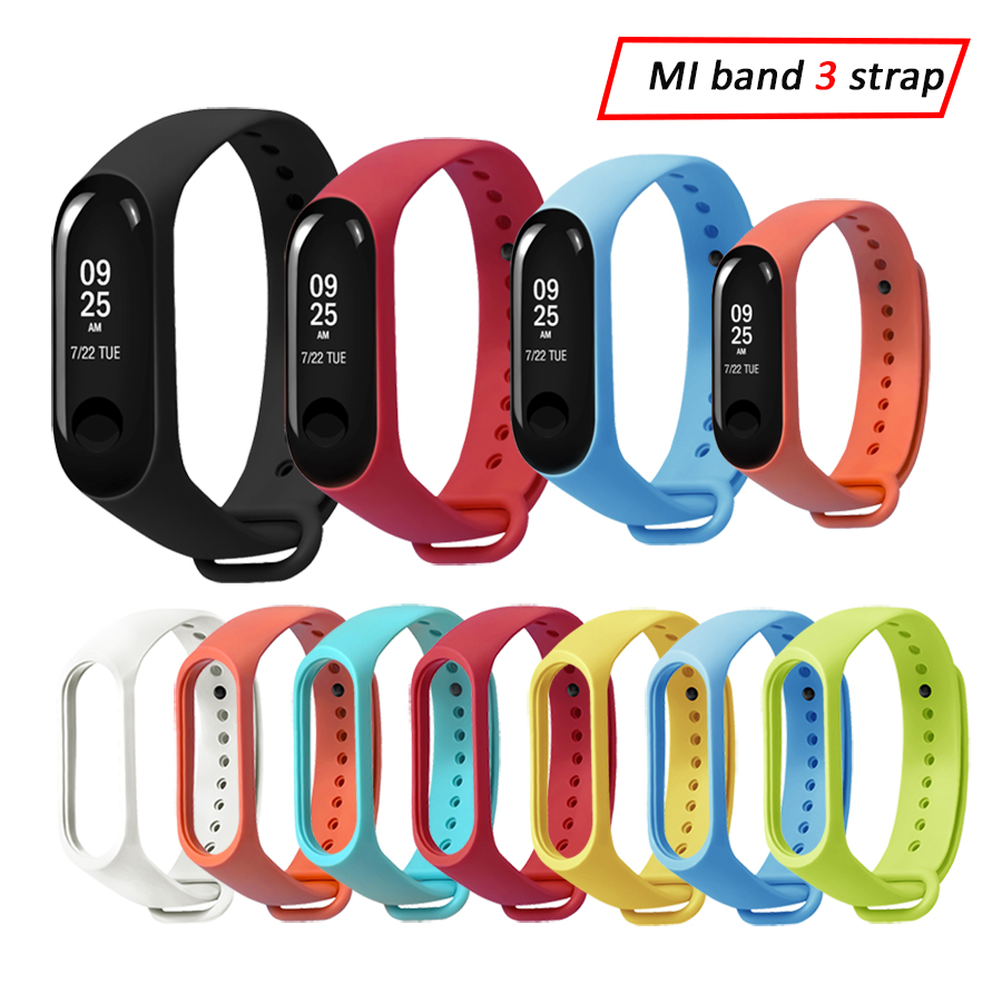 Bakeey Replacement Silicone Sports Soft Wrist Strap Bracelet Wristband for XIAOMI Mi Band 3/4