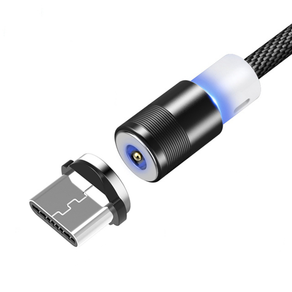 

FLOVEME Type C LED Магнитный плетеный быстрозаряжаемый кабель для передачи данных 1 м для Oneplus 6 5t Xiaomi Mi8 Mi A1 S9