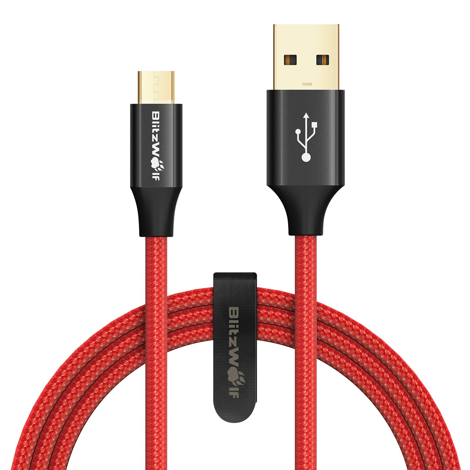 

BlitzWolf® AmpCore Turbo BW-MC7 + BW-MC8 2.4A Braided Durable Micro USB Charging Data Cable 3ft/0.9m + 6ft/1.8m
