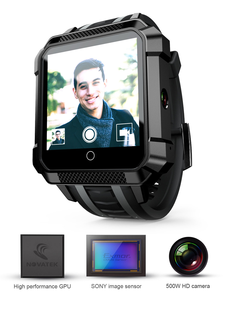 LOKMAT H7 4G 1+8G GPS Watch Phone LCD Color Screen Waterproof Smart Watch Fitness Exercise Bracelet 46