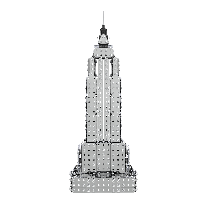 

Mofun SW-020 3D Empire State With Light 29.7CM Stainless Metal Puzzle Model Building 1150PCS