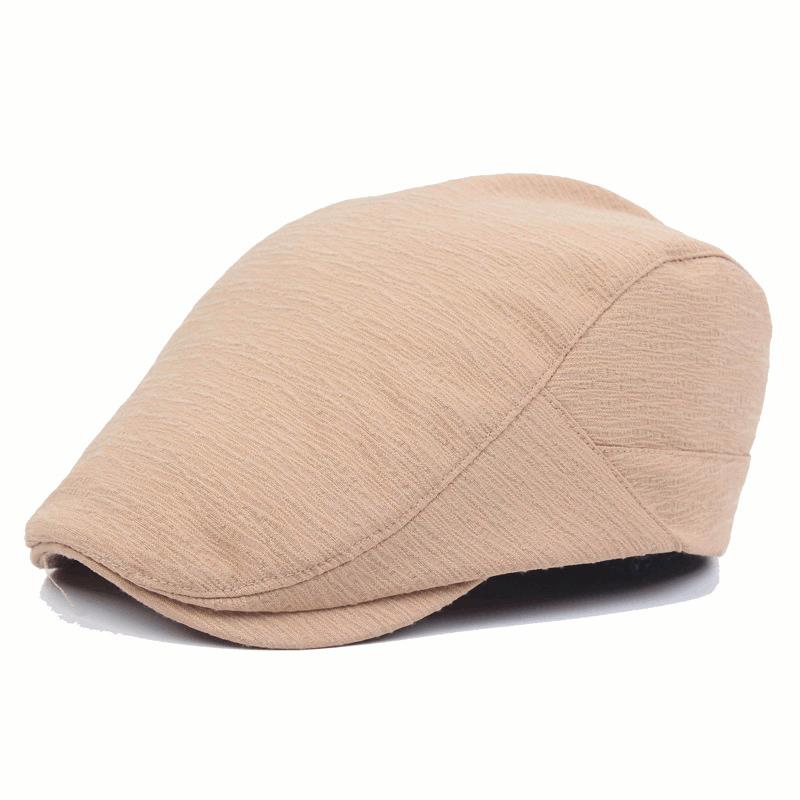 

Mens Women Cotton Washed Folded Beret Hat Casual Visor Golf Gentleman Peaked Cap