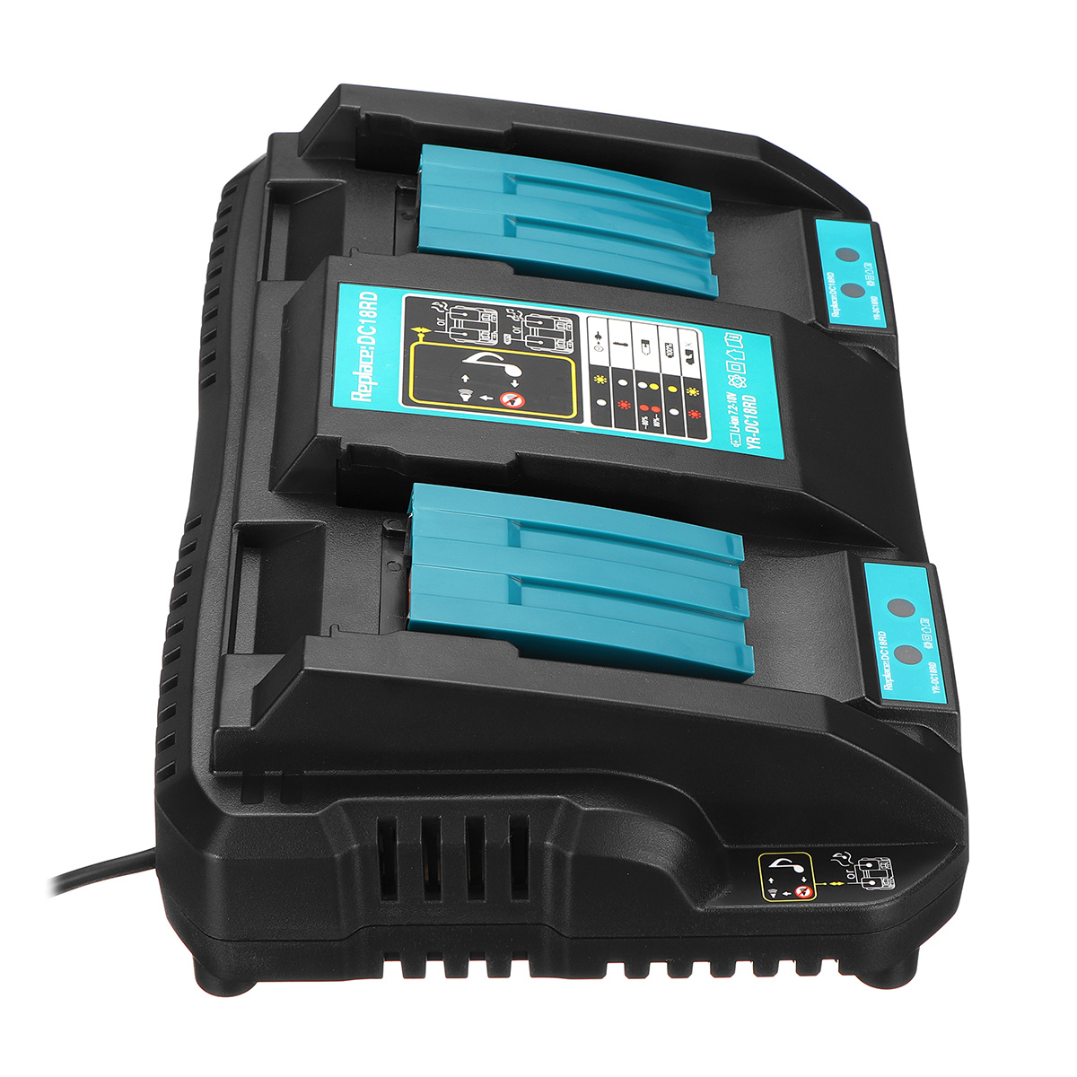 Fast Rapid Battery Charger for Makita DC18RD 7.2v-18v Li-ion LXT Twin Port UK