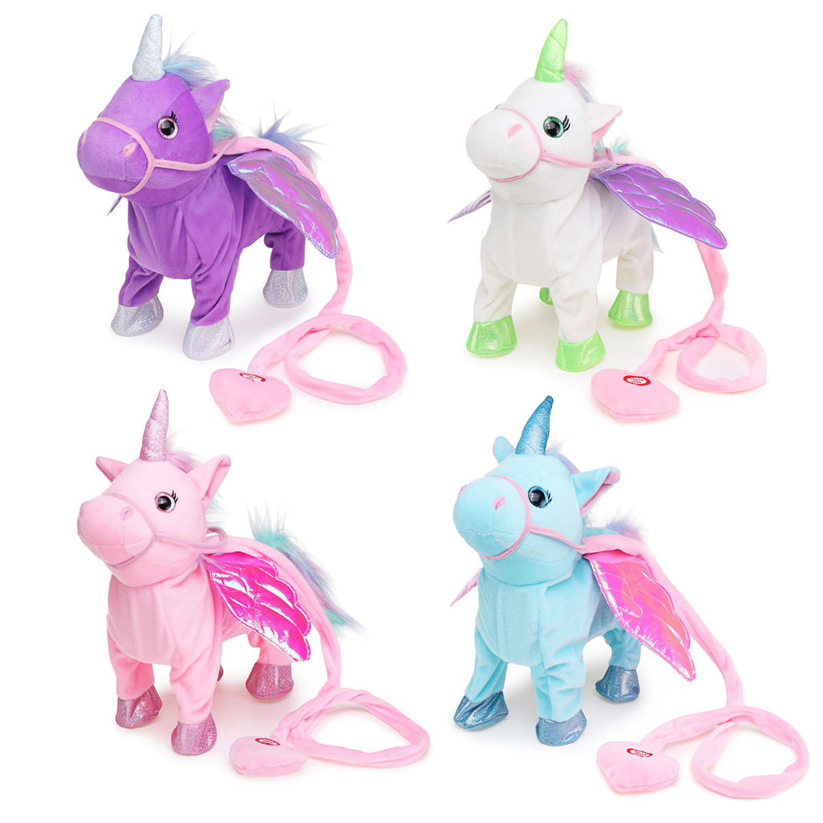 

Electric Magic Walking Wiggle Singing Unicorn Stuffed Plush Toy Kids Christmas Gifts