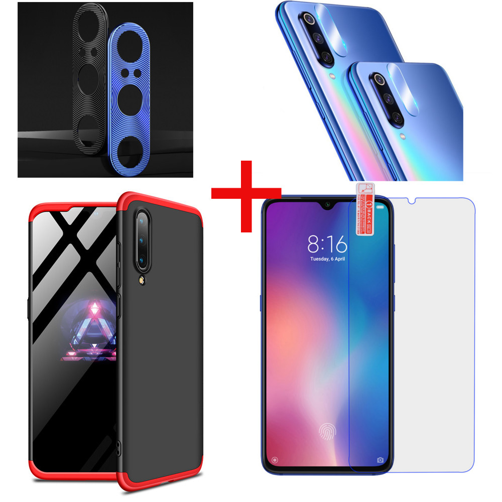 

Bakeey Hard PC Protective Case+Tempered Glass Screen Protector+Lens Protector For Xiaomi Mi 9 / Mi 9 Transparent Edition