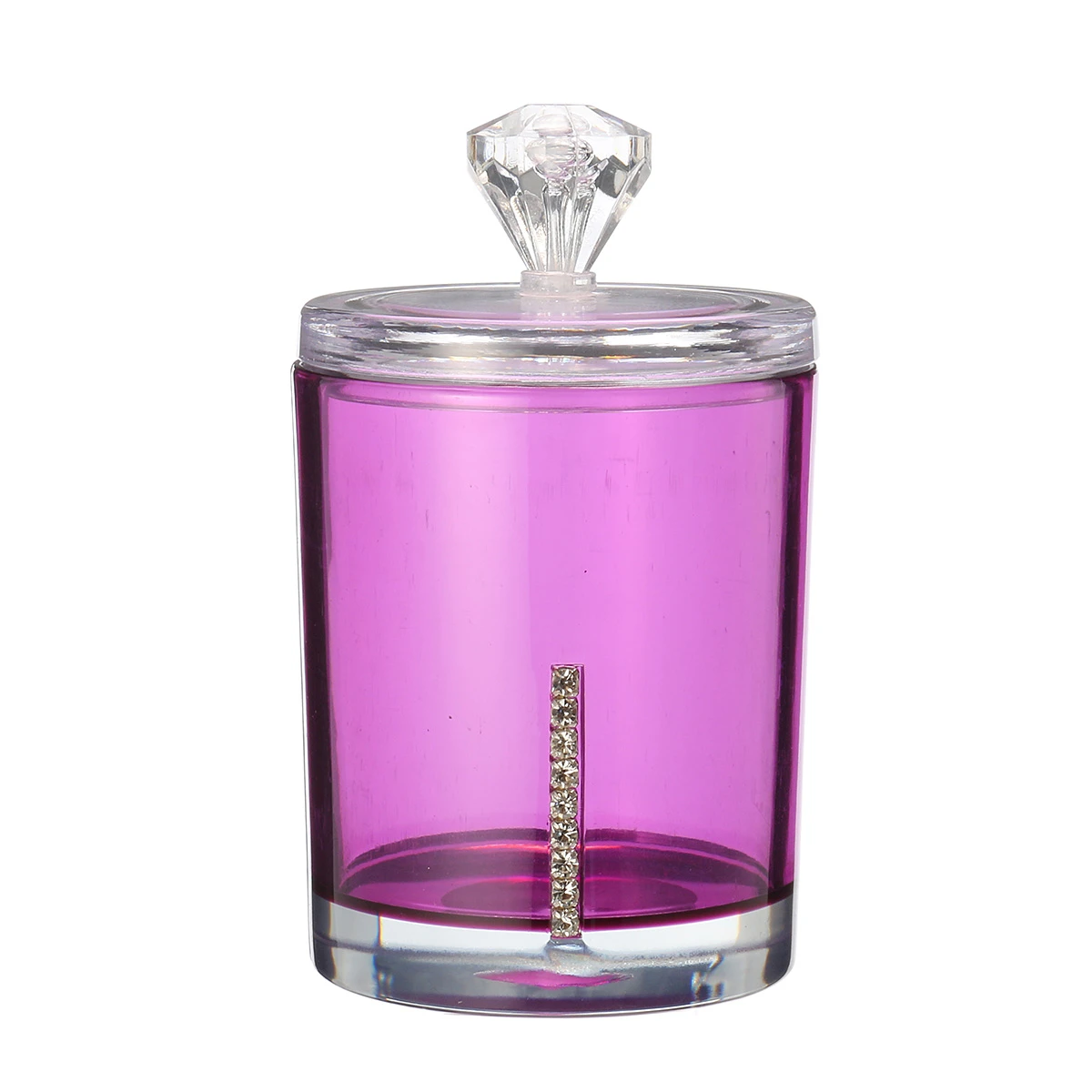 Transparent Acrylic Cotton Swab Holder Organizer Storage Box Container Makeup Cosmetics Tool