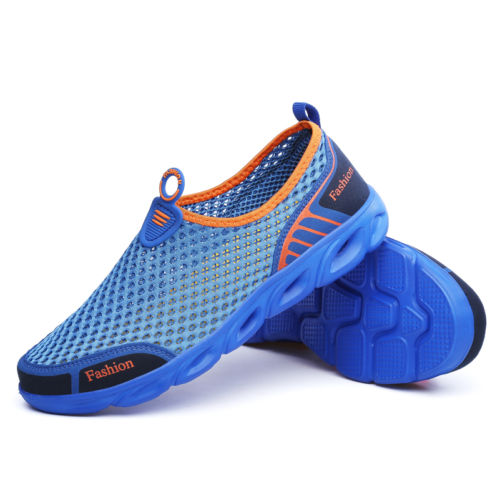 

Men Sport Shoes Slip-on Hiking Water Antiskid Light Hollow Out Casual In Mesh Loafers Sandals
