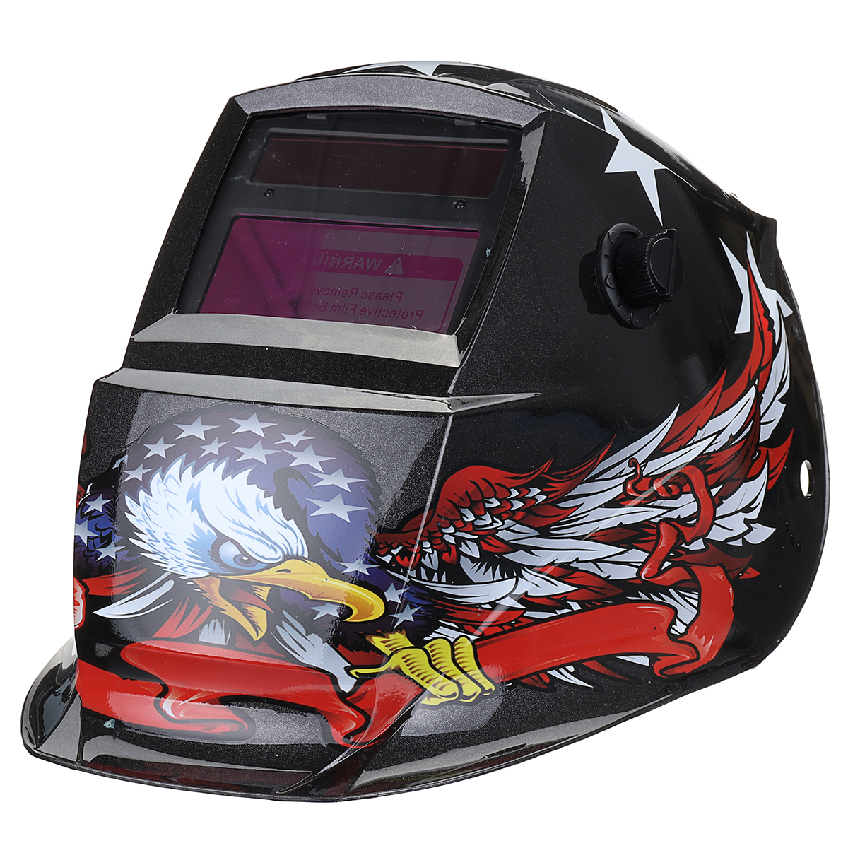 

Solar Power Automatic Dimming Welding Helmet Welder Mask Adjustable Head Band PA