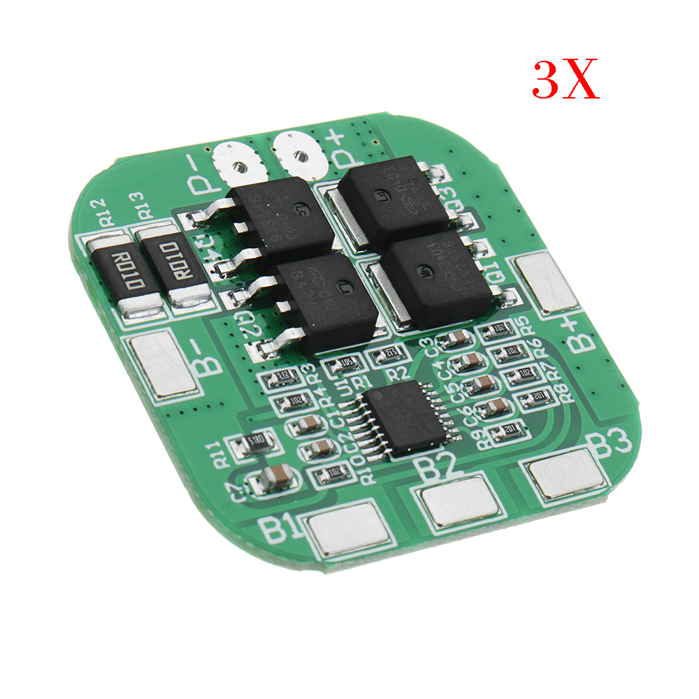

3pcs DC 14.8V / 16.8V 20A 4S Lithium Battery Protection Board BMS PCM Module For 18650 Lithium LicoO2 / Limn2O4 Short Circuit Protection
