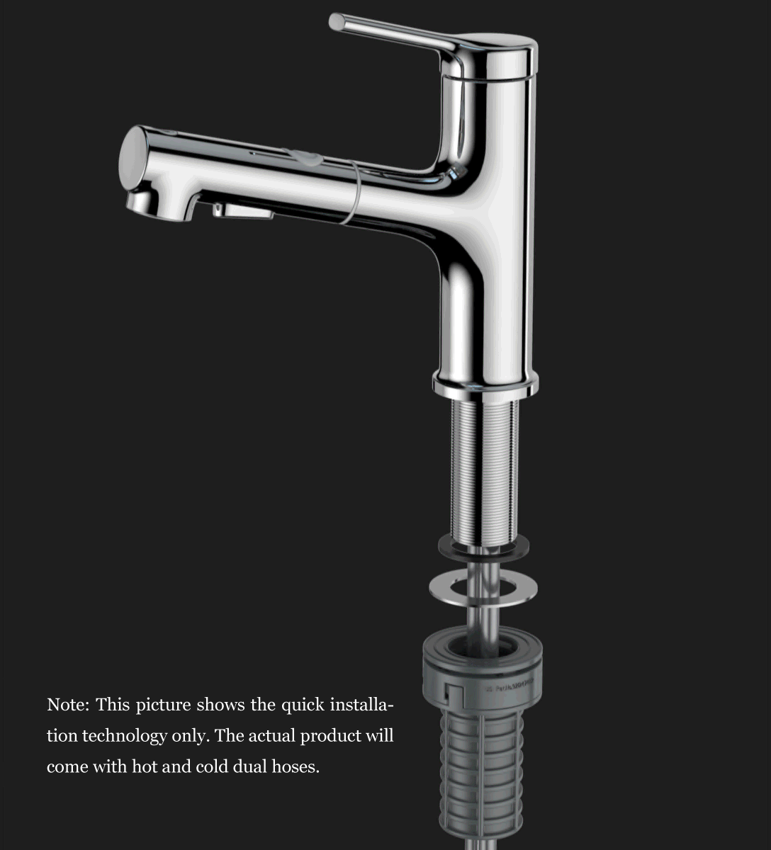 DABAI Bathroom Basin Sink Faucet With Pull Out Rinser Sprayer Gargle 2 Mode Mixer Tap from 48