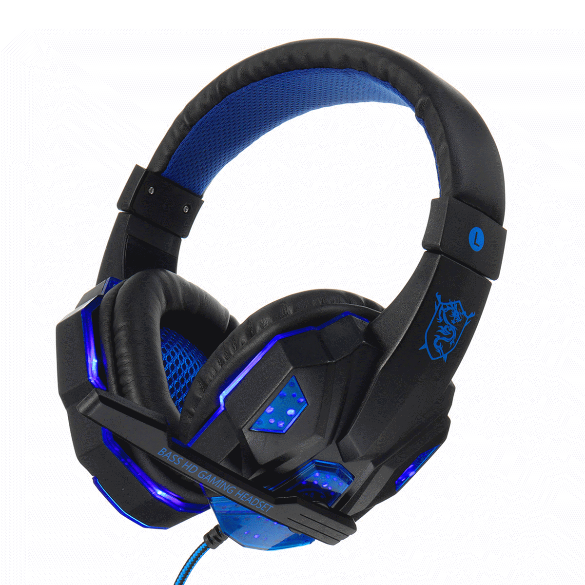 

3.5mm LED Light Gaming Headset Stereo Noise Cancelling Headphone With Mic for E-sports