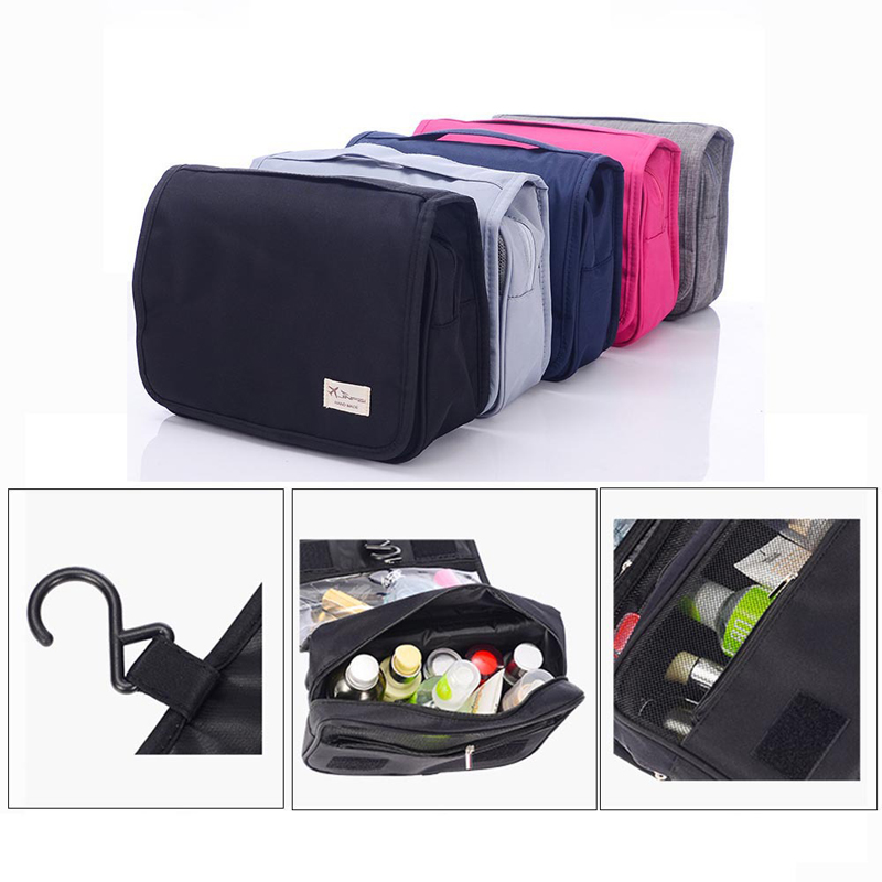 

IPRee® Nylon Portable Folding Travel Cosmetic Bag Waterproof Wash Bag Storage Handbag Organizer