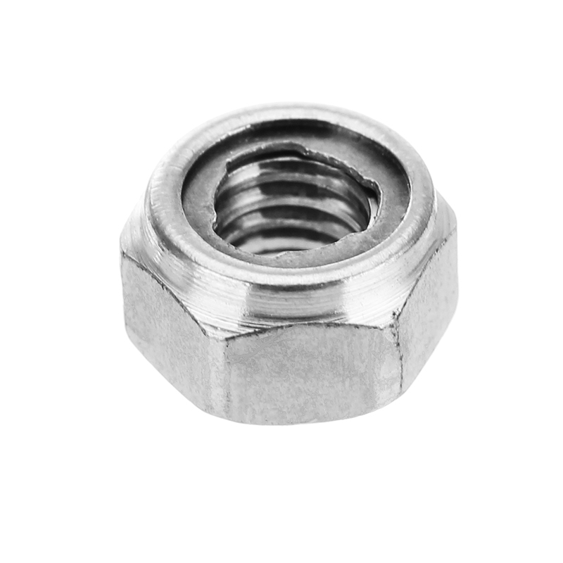 

Suleve™ M4SN2 10Pcs M4 304 Stainless Steel Hex Self Locking Nuts Anti Loose All Steel Insert Lock Nuts