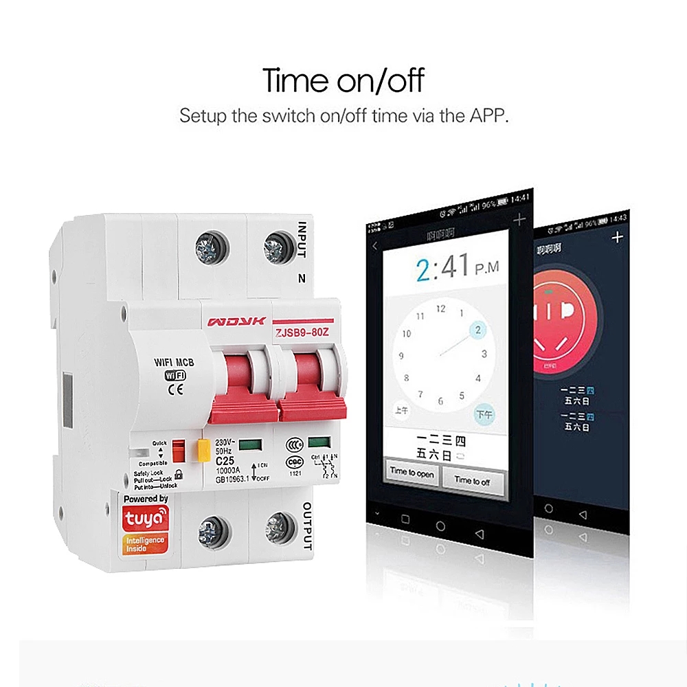 Find Tuya Smart Life 10A-125A 2P WiFi Smart Circuit Breaker Overload Short-circuit Protection Works with Alexa Google Home for Sale on Gipsybee.com with cryptocurrencies