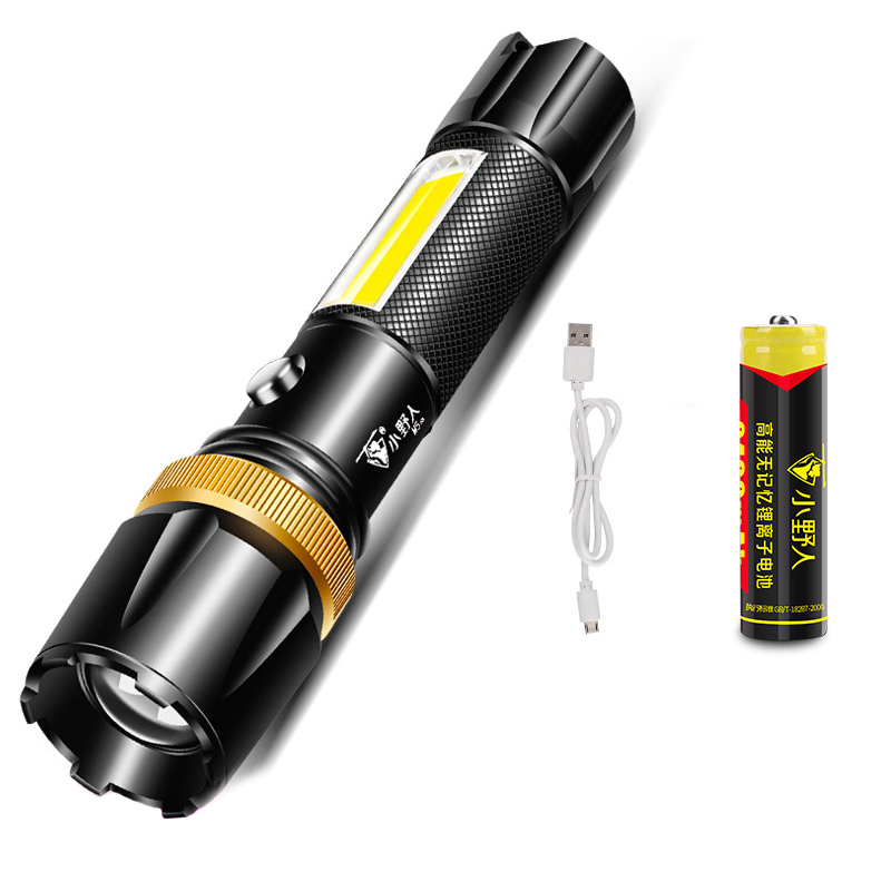 

XANES M2 COB+T6 Flashlight Waterproof LED 3 Modes Outdoor Camping Hunting Portable Work Light