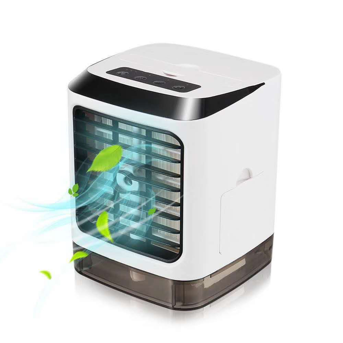 

2A 5V 6-15W LED Personal Air Cooler Humidifier USB Mini Portable Air Conditioner Fan Desktop Space Cooler