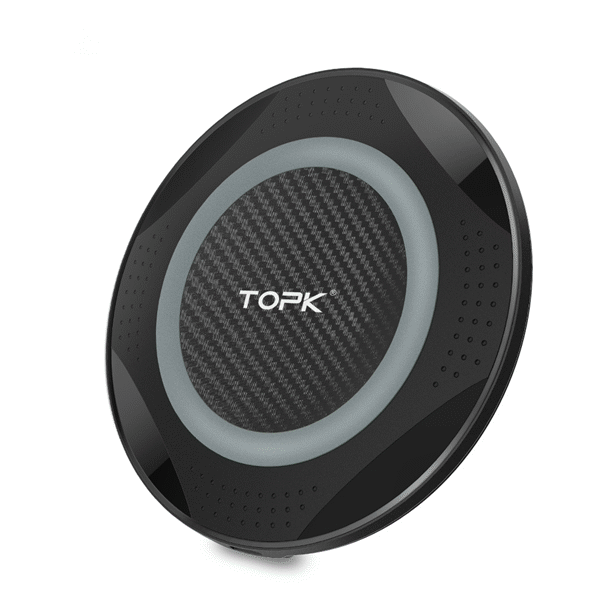 

TOPK 10W 5W Wireless Charger Charging Pad With LED Light For iPhone XS MAX XR Note 9 S9 Xiaomi Mix 3