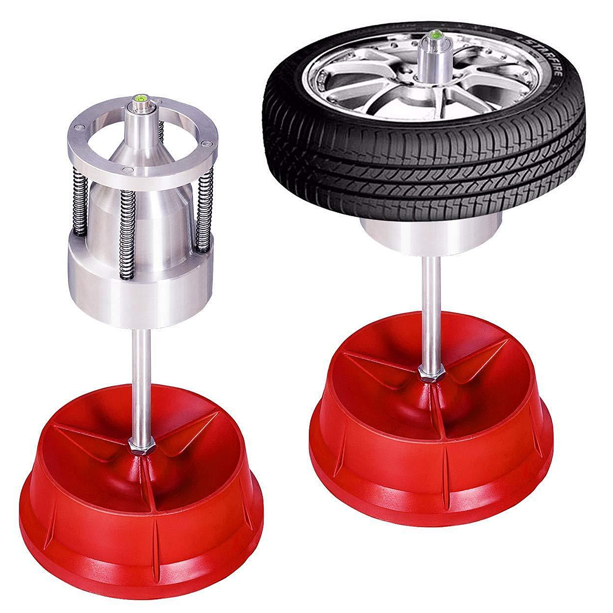 

Portable Hubs Wheels Tire Balancer Bubble Level Heavy Duty Rim Car Tire Wheel Balancer Auto Tyre Balancing Machine